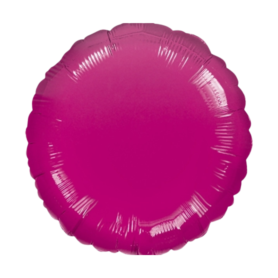 18" Fuchsia Pink Round Foil Balloon