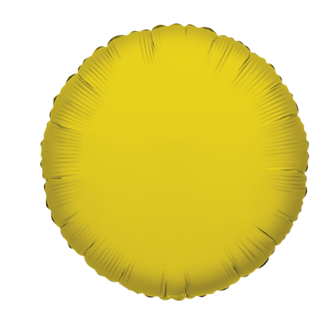 18" Gold Round Foil Balloon