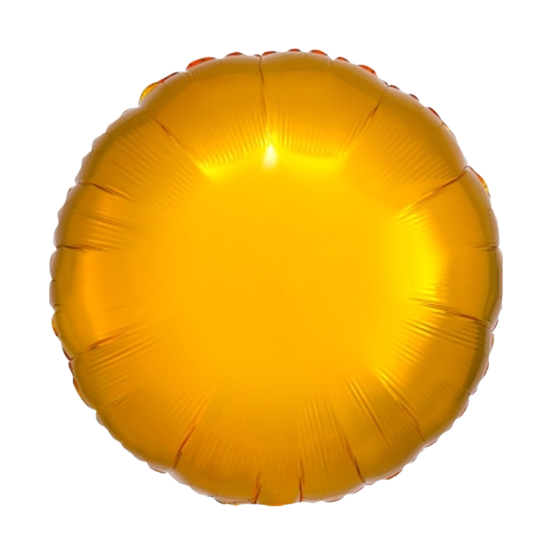 18" Gold Metallic Round Foil Balloon