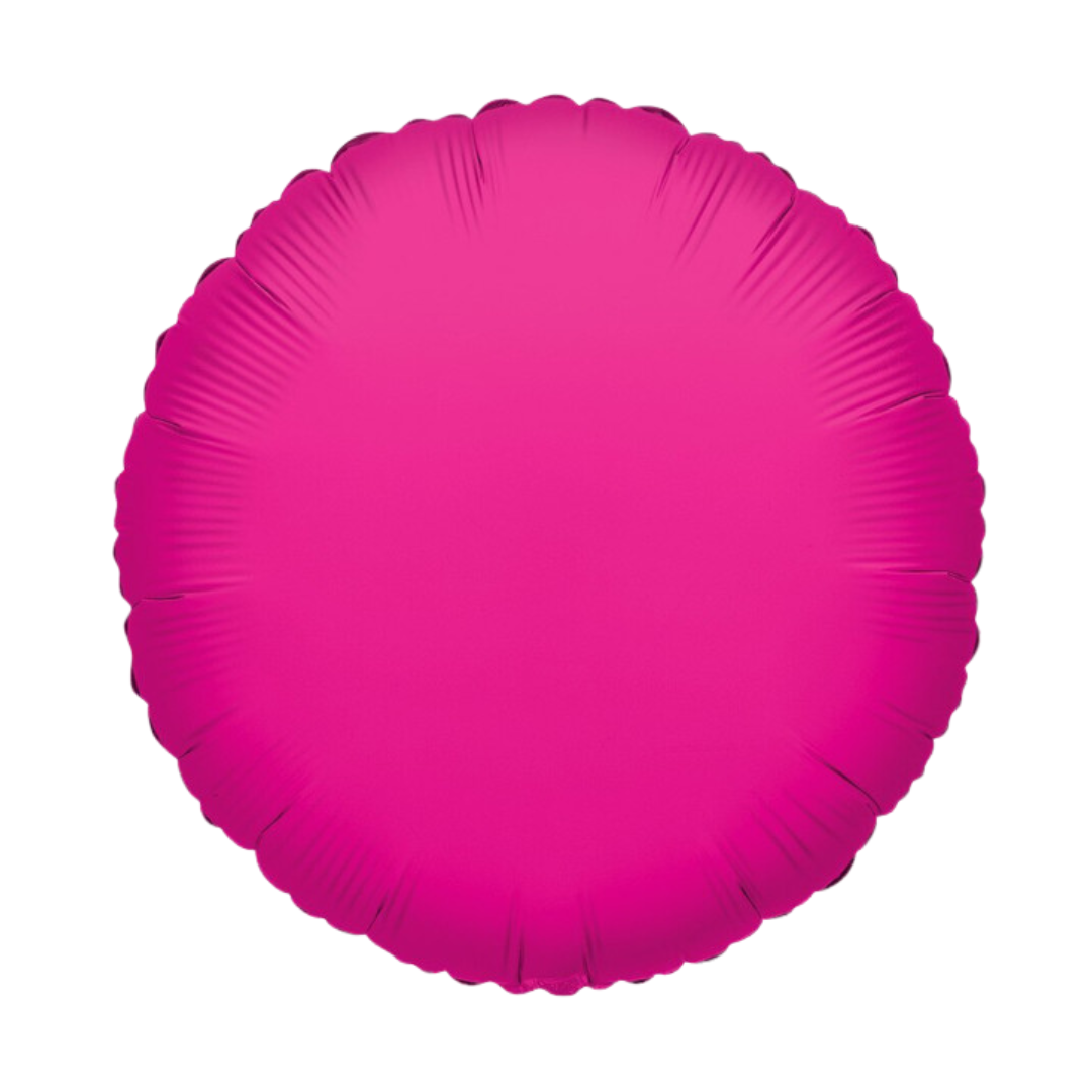 18" Hot Pink Round Foil Balloon