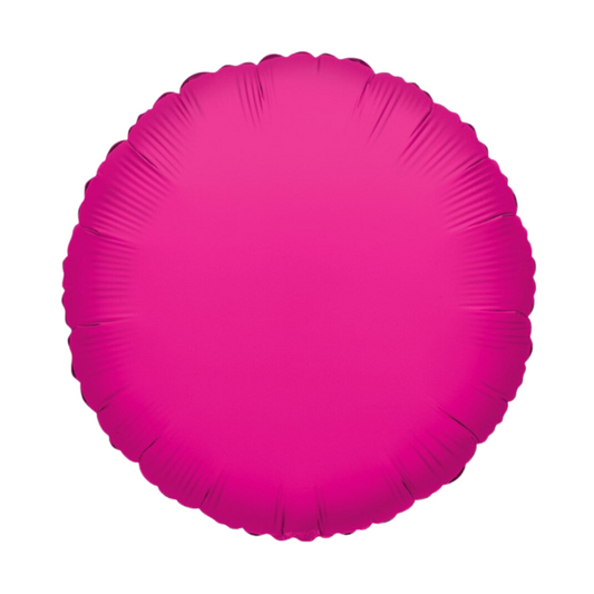 18" Hot Pink Round Foil Balloon