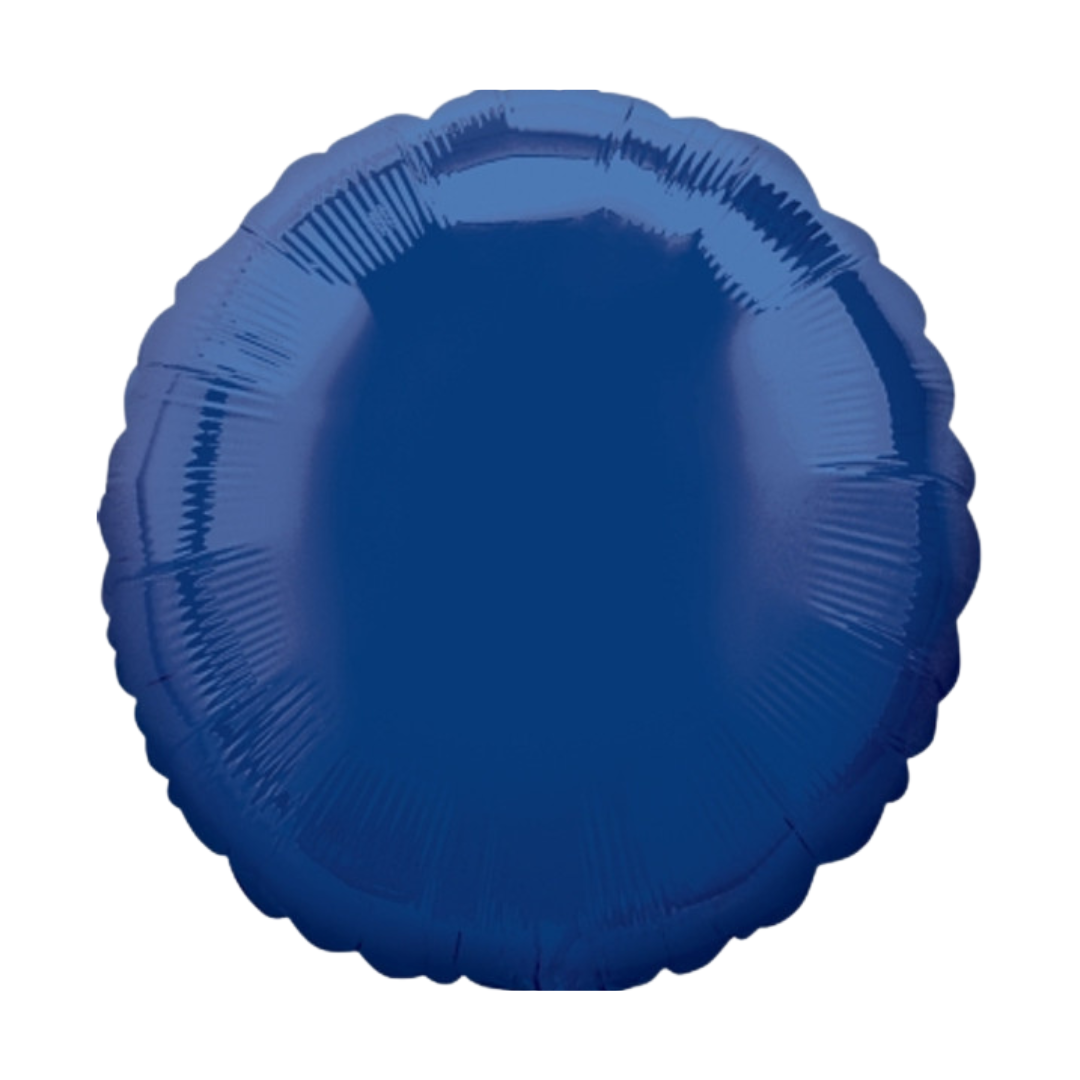 18" Navy Blue Round Foil Balloon