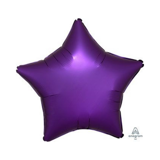 19" STAR SATIN LUXE PURPLE ROYALE