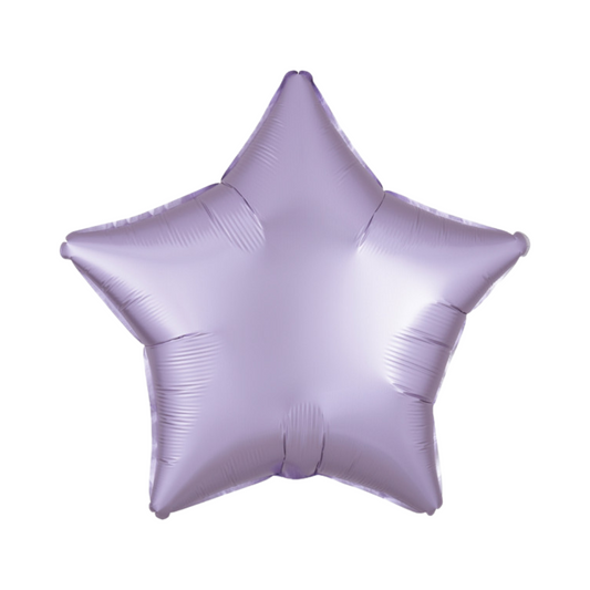 19" Star Satin Luxe Pastel Lilac