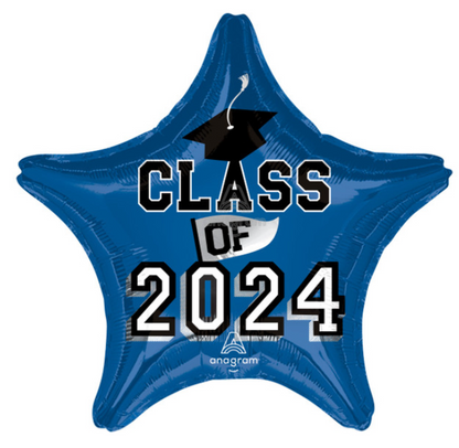 19" Class Of 2024 Star Foils