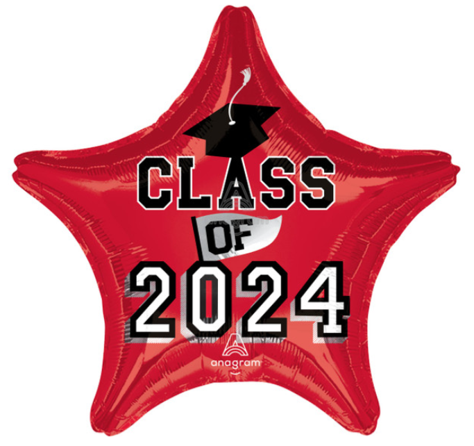 19" Class Of 2024 Star Foils