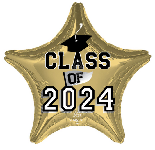 19" Class Of 2024 Star Foils