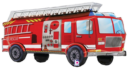 34"S Fire Truck Red