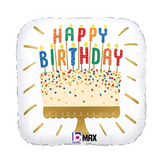 18"S Happy Birthday Cake Candles