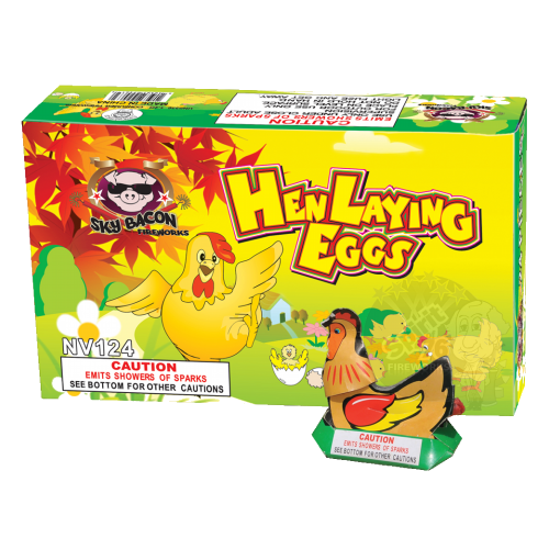 Hen Laying Eggs