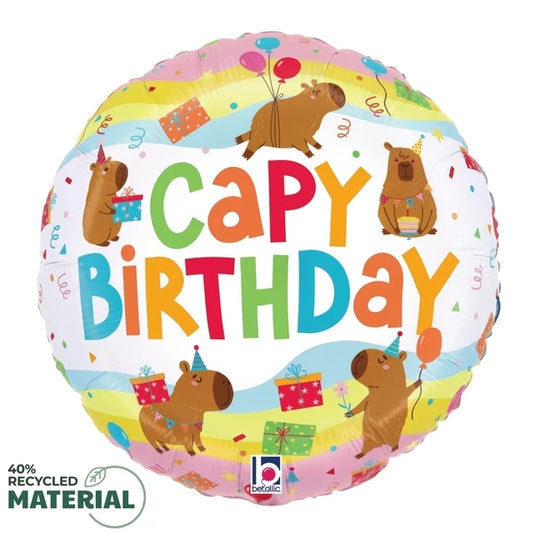 18"S Capybara Birthday