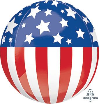 ORBZ PATRIOTIC AMERICAN FLAG 16"
