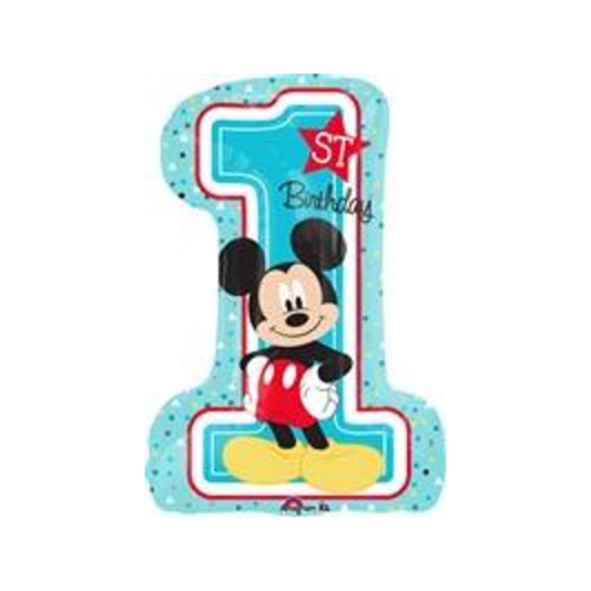 28" Mickey Mouse Happy Birthday 1st