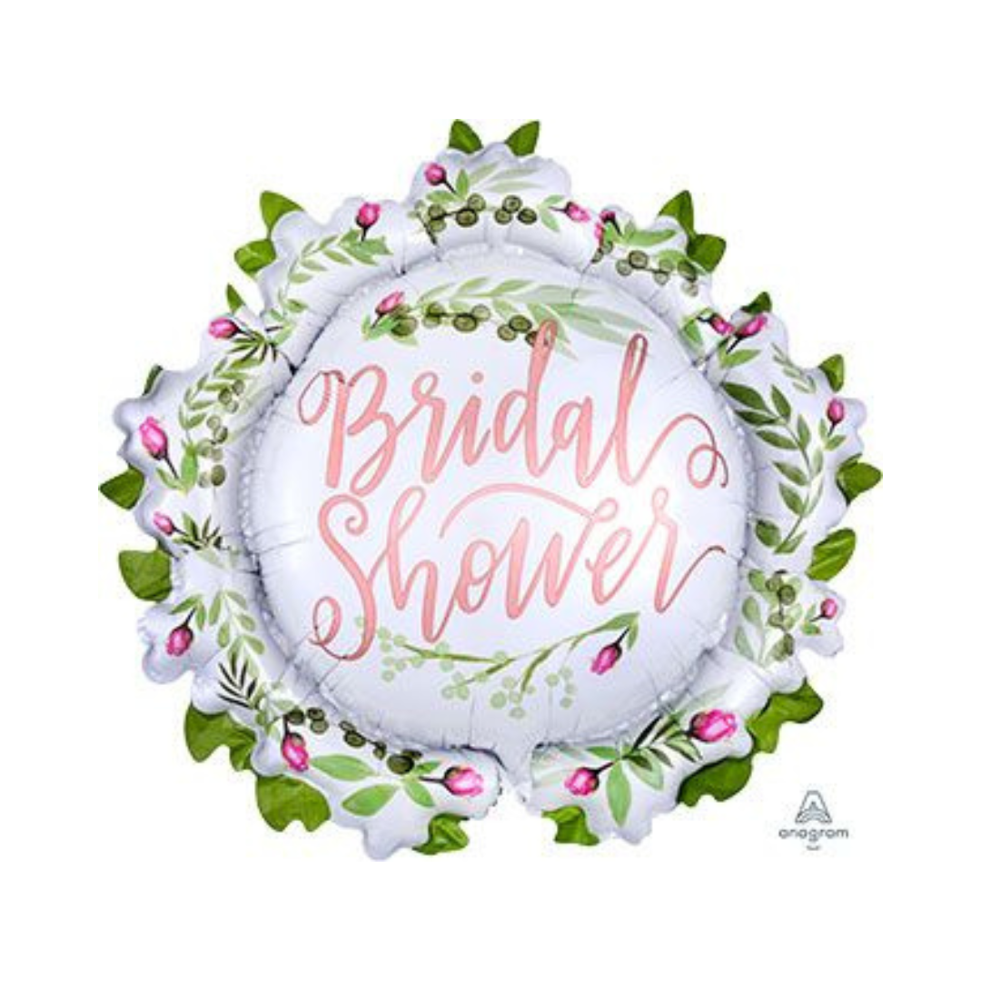 30" LOVE & LEAVES BRIDAL SHOWER SATIN LUXE