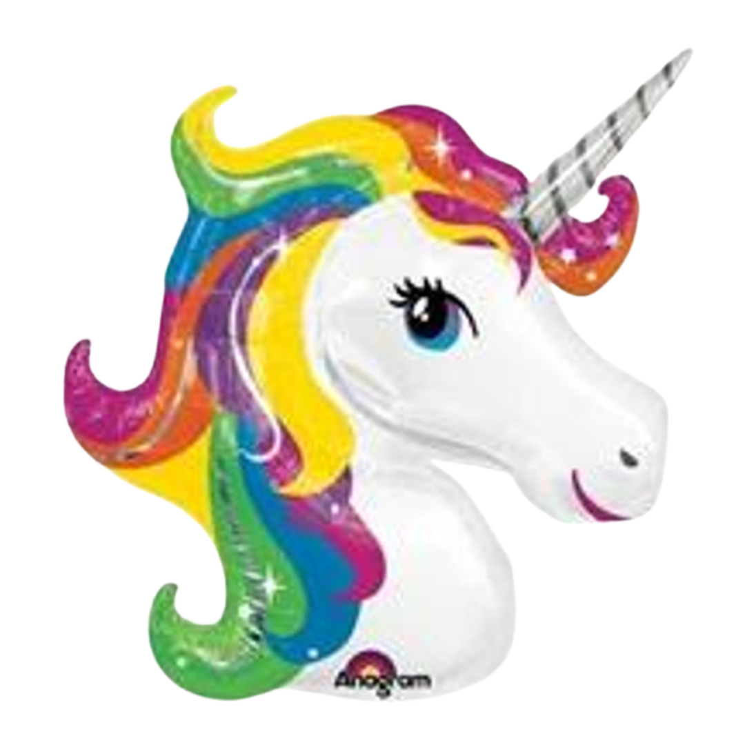 33"A Unicorn Rainbow Head