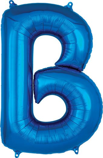 LRG LETTER B BLUE ANAGRAM 34"