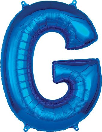 LRG LETTER G BLUE ANAGRAM 34"