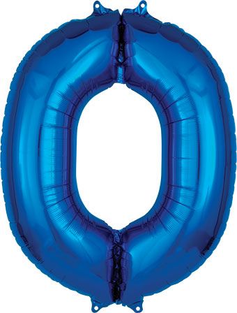 LRG LETTER O BLUE ANAGRAM 34"