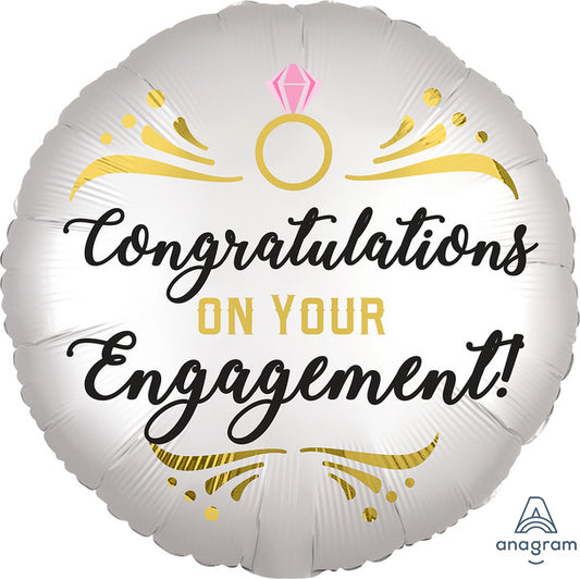 18"A Engagement Congratulations Satin