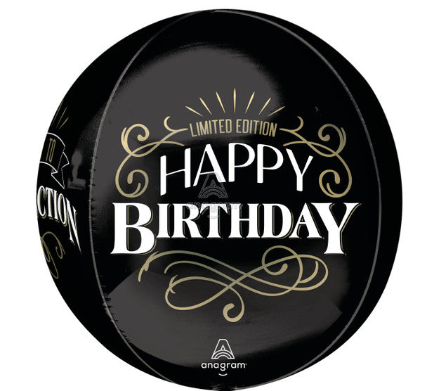 16"A Happy Birthday Aged To Perfection Better with Age Orbz