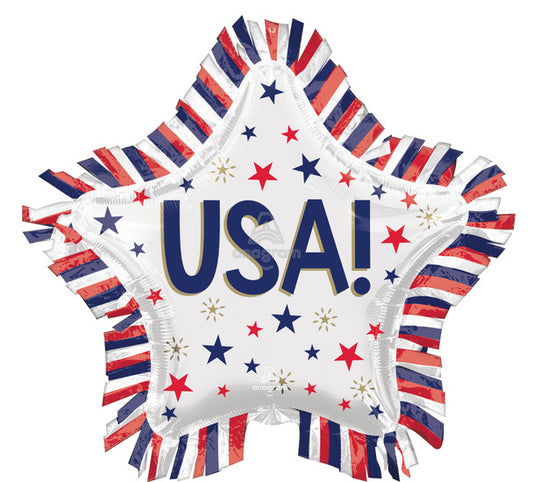 28"A USA Star Fringe
