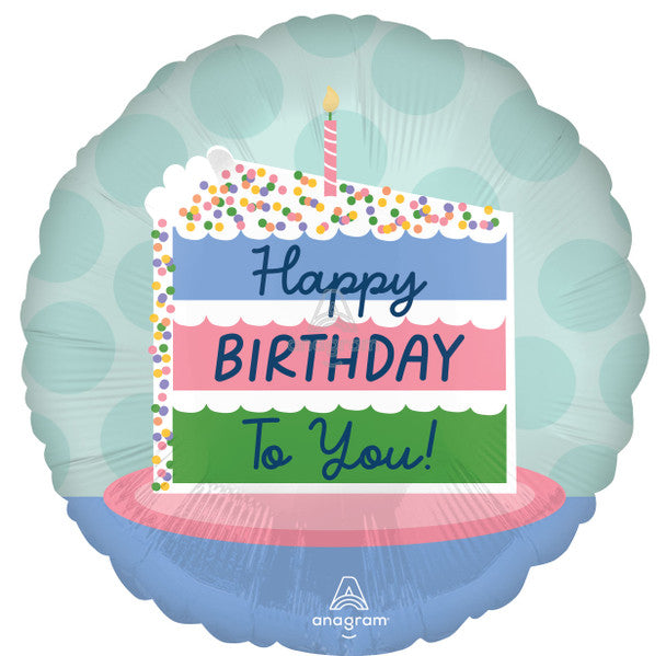 18"A Happy Birthday Cake