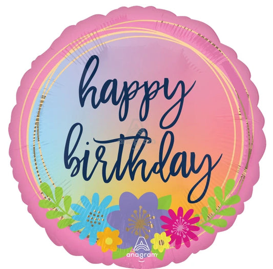 18"A Happy Birthday Bouquet Flowers