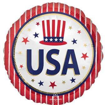 18C USA STARS & STRIPES SATIN