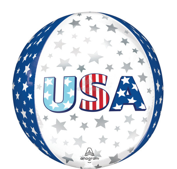 16"A USA Star Bursts Orbz