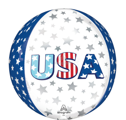 16"A USA Star Bursts Orbz