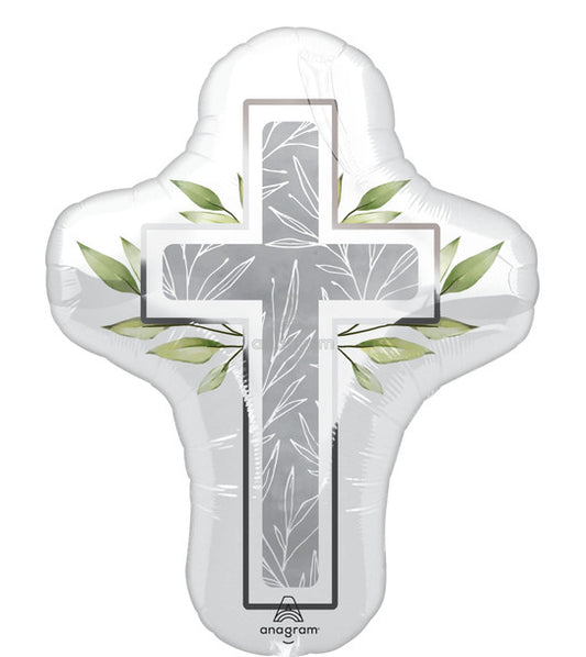 28"A Cross Pearl Primera Communion