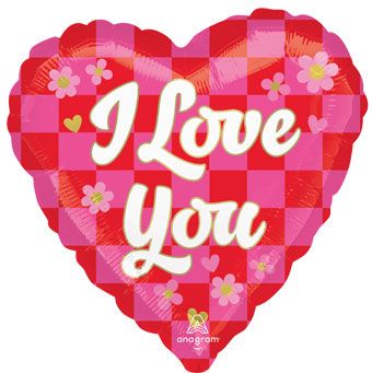 28H I LOVE YOU CHECKERBOARD