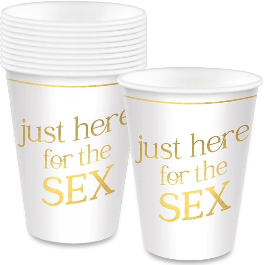 Gender Reveal "Just Here For The Sex" Cups 20ct