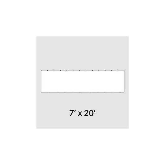 7' x 20' Solid Sidewall