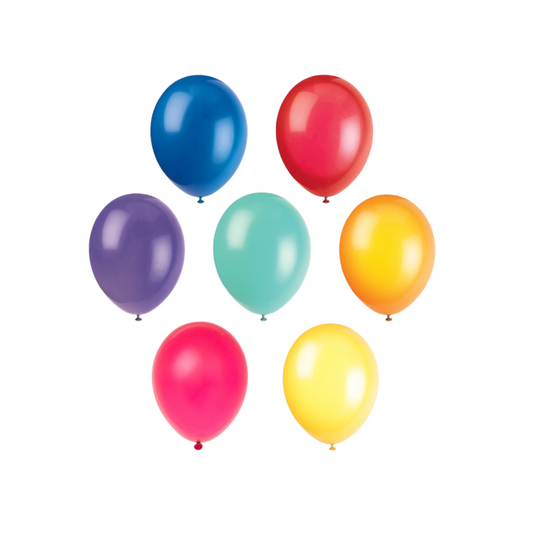 12" Latex Balloons 10ct- Assorted