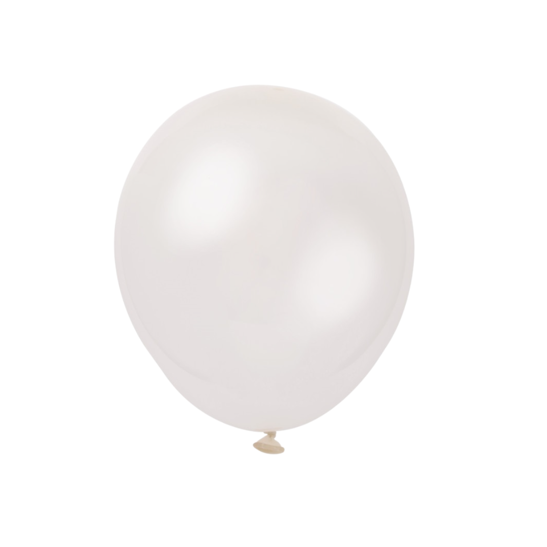 12" Latex Balloons 10ct- Clear