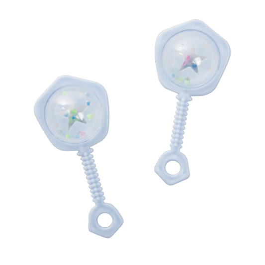 Blue Baby Rattle Favors 6 Count