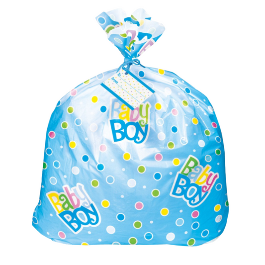 Blue Baby Shower Cellophane Gift Bag