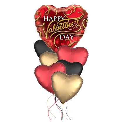 Elegant Valentine’s Day Helium Balloon Bouquet