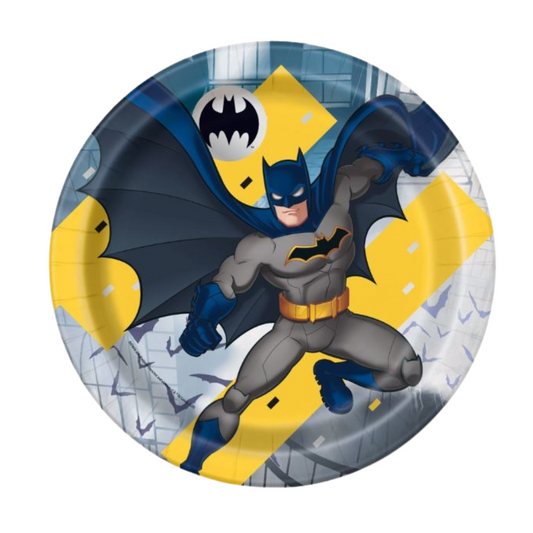 Batman Round 9" Dinner Plates 8ct