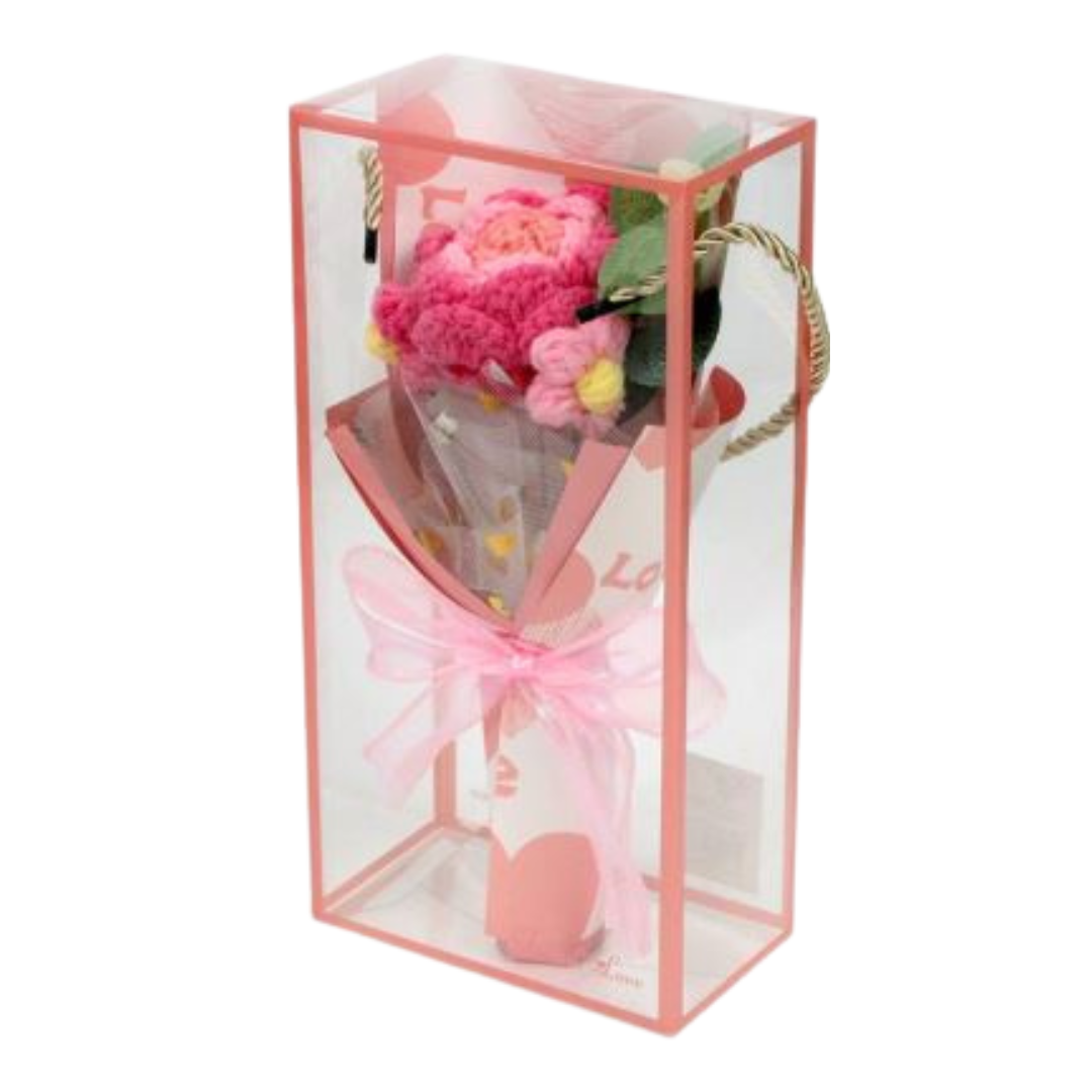 Valentines Day Crotchet Flower Bouquet