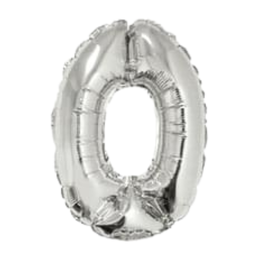 14" Silver Numbers