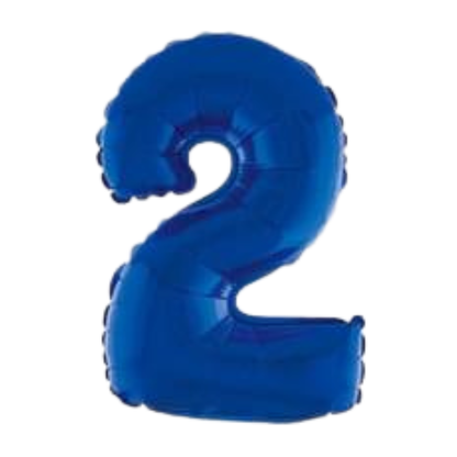 14" Blue Numbers