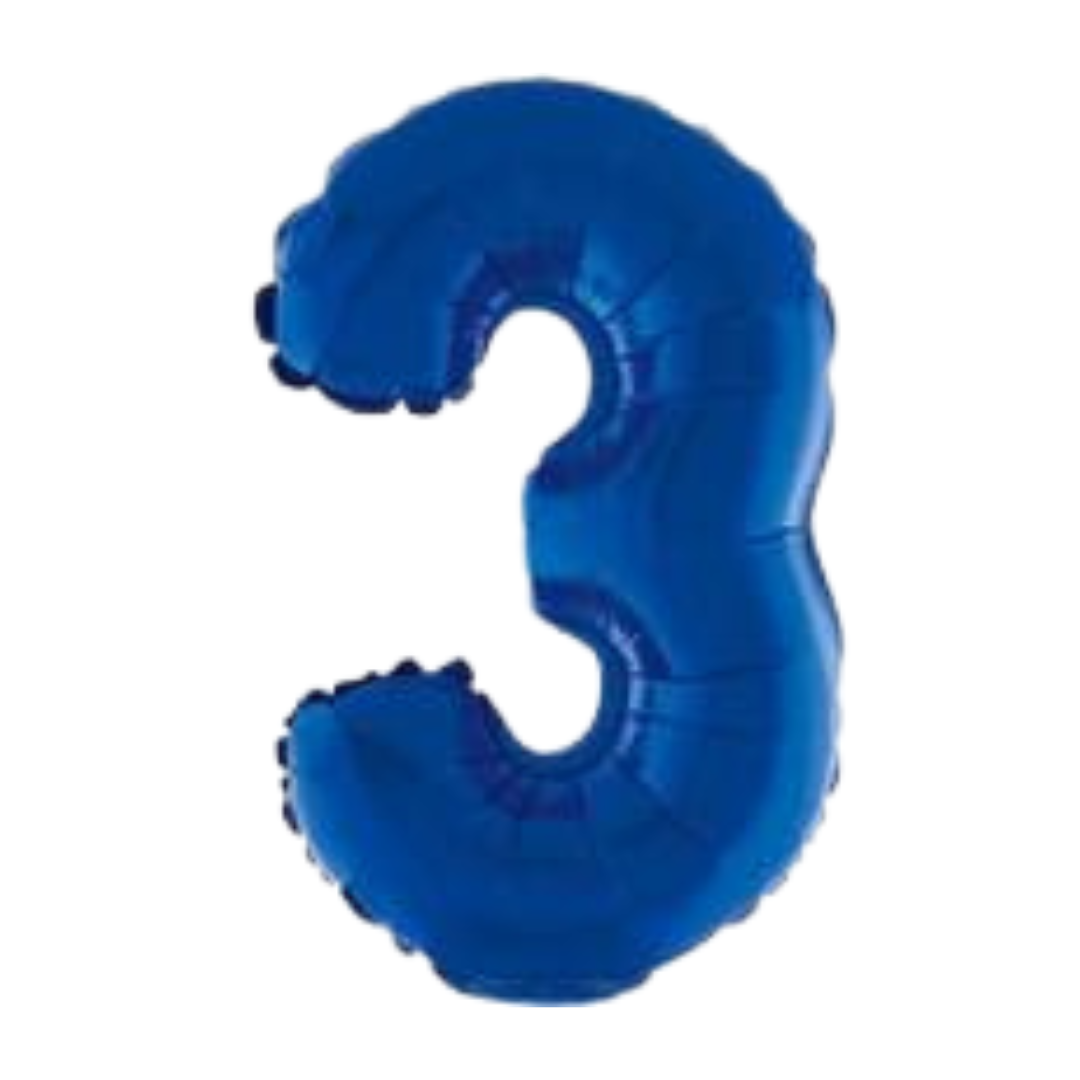 14" Blue Numbers