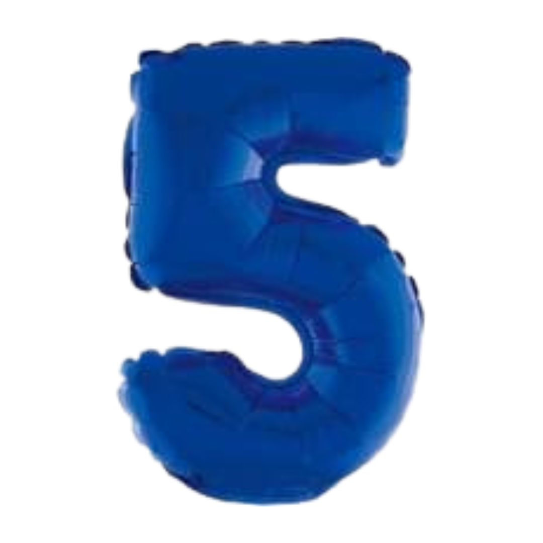 14" Blue Numbers