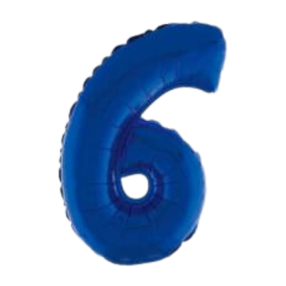 14" Blue Numbers