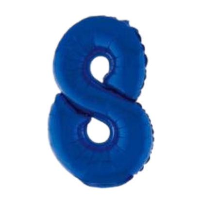 14" Blue Numbers