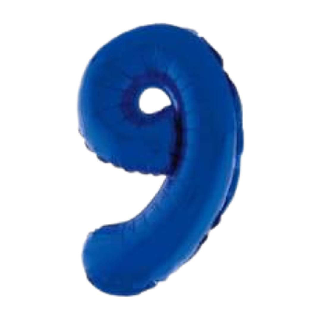 14" Blue Numbers