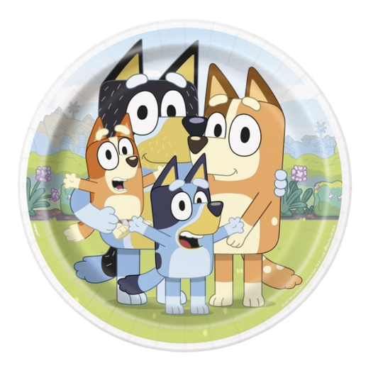 Bluey Round 9" Dinner Plates 8ct