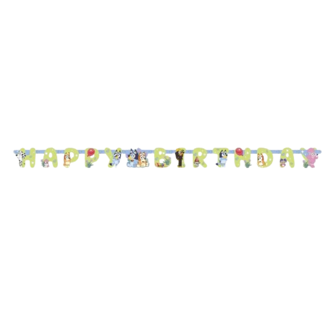 Bluey "Happy Birthday" Jointed Banner 6 ft